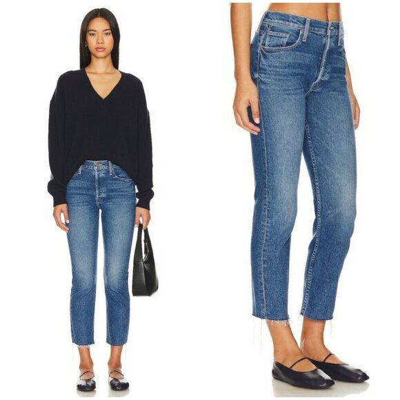 💕MOTHER💕 The Tomcat Ankle Fray Jeans ~ Arigato Mr. Roboto Button Fly 33 NWT - Picture 7 of 16